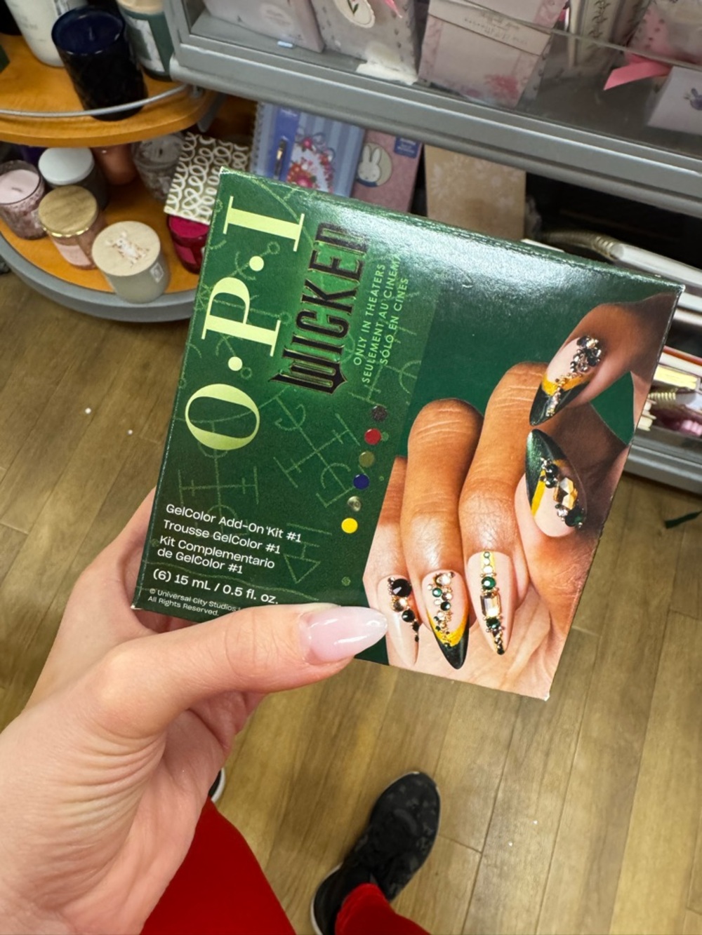 New nwt limited edition wicked OPI Lucky GelColor Add-On Kit with Green Accent